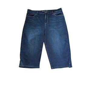 Gloria Vanderbilt Skimmer Capris GV Slimming Effect SZ 16 NWOT